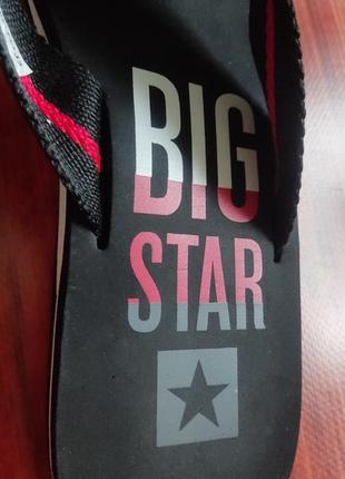 Вьетнамки шлепанцы big star, мужские сланцы вьетнамки big star черные с красным6 фото