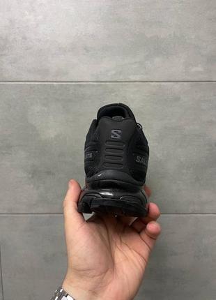 Стильные мужские кроссовки salomon xt slate black чёрные5 фото