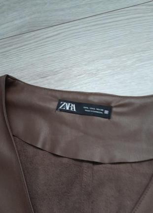 Платье из эко кожи zara4 фото