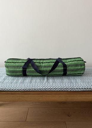 Сумка для йога-килимка зеленого кольору3 фото