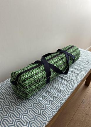 Сумка для йога-килимка зеленого кольору2 фото