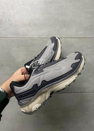 Круті чоловічі кросівки salomon xt slate grey black серые с чёрным2 фото