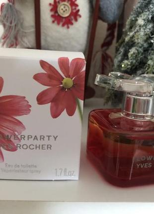 Туалетна вода "flower party" от yves rocher1 фото