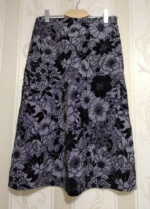 Шикарная стильная фактурная юбка-трапеция