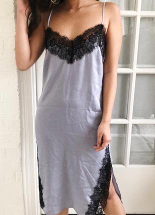 Сукня-комбінація h&m coachella. плаття на тонких бретелях. сукня з мереживом
