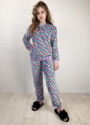 Пижама махровая пижамка махра вельсофт теплая пижама