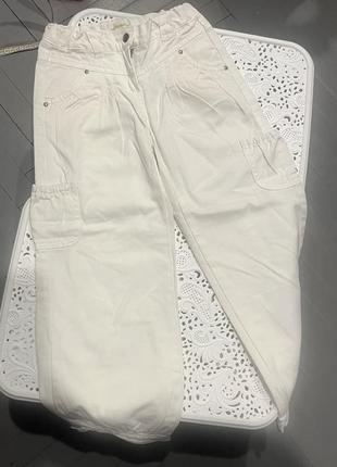 Білі штани, штани для дівчинки, брюки