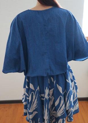 Сарафан платье-платье синее2 фото