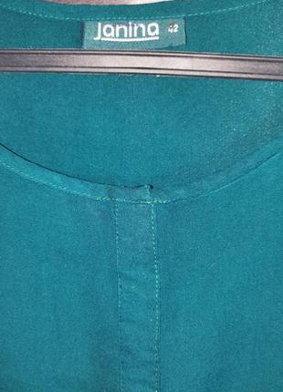 Рубашка блузка janina eu 42 цвета бирюза3 фото