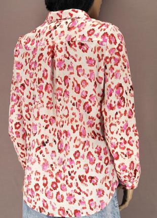 Нова сорочка з довгим рукавом "love frontrow" рожевий леопард, s.4 фото