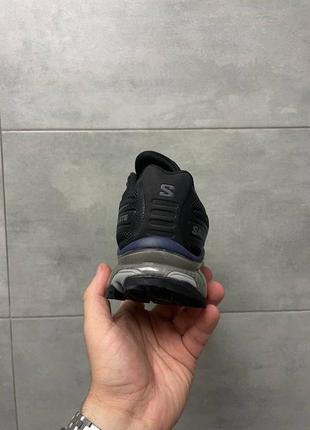 Классные мужские кроссовки salomon xt slate black blue grey чёрные5 фото