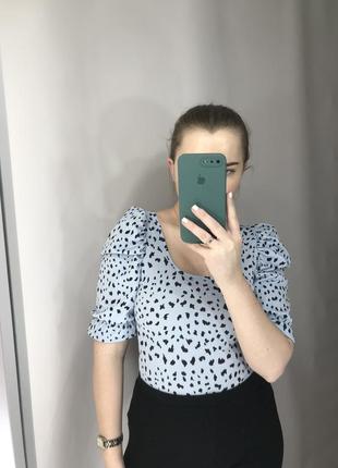 Боді | блуза | кофта | блакитна кофта | чорно синя блуза | боді з коротким рукавом | леопардовий боді