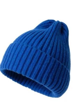 Комплект шапка женская + шарф, цвет электрик2 фото