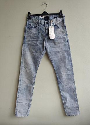 Мужские вареные джинсы ralston regular slim fit scotch&soda amsterdam blauw
