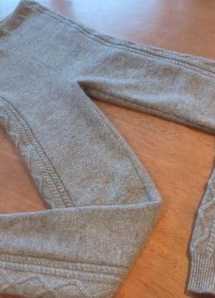 Невероятные шерстяные вязаные брюки - леггинсы от tod. монглия.4 фото