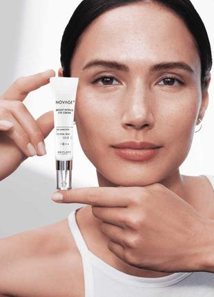 Крем для кожи вокруг глаз против пигментации novage+ bright intense