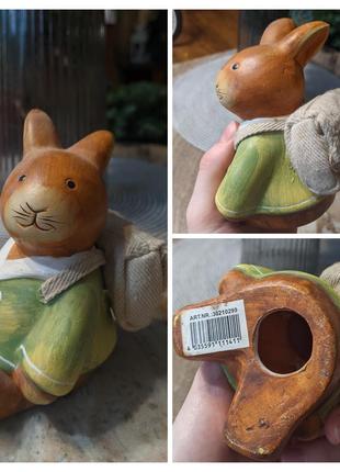 Пасхальні кролики зайчики керамічні статуетки фігурки2 фото