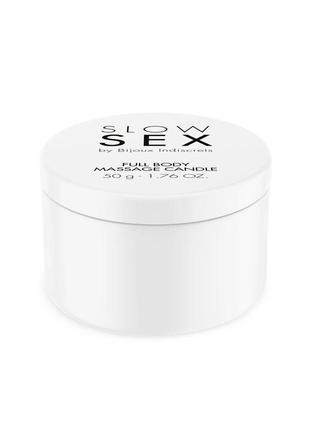 Масажна свічка bijoux indiscrets slow sex massage candle масажна олія2 фото