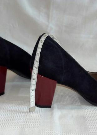 Footglove кожаные туфли р.38 ст. 25 см каблук 7 см2 фото