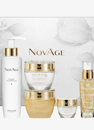 Комплексний омолоджувальний догляд novage time restore oriflame оріфлейм