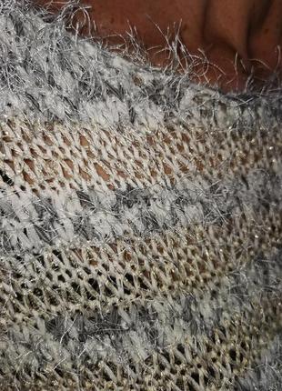 Джемпер травка с люрексом falmer heritage в полоску свитер3 фото