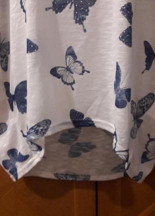 Youleg yous нова красива блузка з метеликами р .m / l вільна оверсайз8 фото