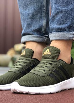 Отличные мужские летние лёгкие кроссовки adidas хаки