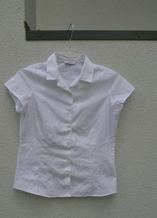 Красивая брендовая белая блузочка на девочку 11-12 лет3 фото