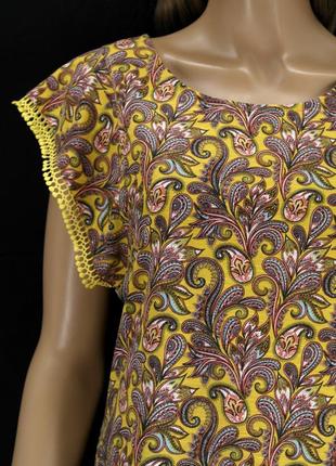 Красивая блузка "chicoree" с растительным принтом.4 фото