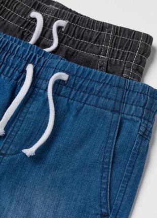 Джинсы джинсовые брюки джоггеры на резинке h&amp;m3 фото