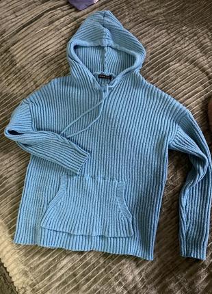 Вʼязаний худі светр кофта