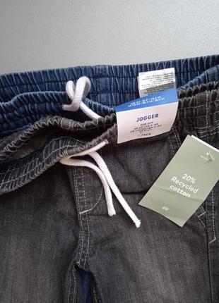 Джинсы джинсовые брюки джоггеры на резинке h&amp;m5 фото