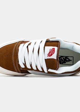 Женские кеды vans knu skool brown white 36-37-38-39-403 фото