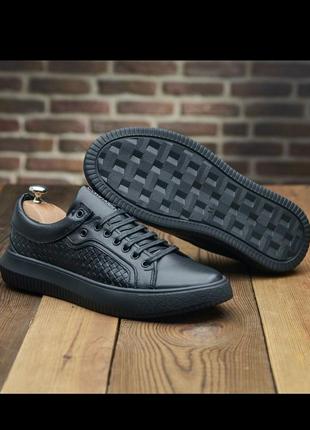Мужские кожаные кроссовки/кеды calvin
