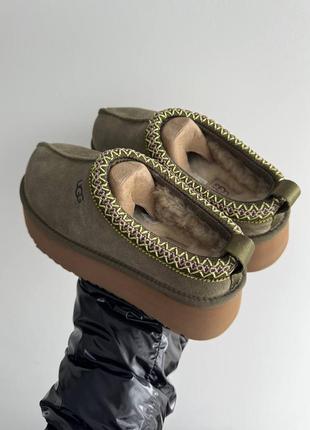 Уггі угги уги угі ugg tasman tazz platform burnt olive (premium)❄️4 фото