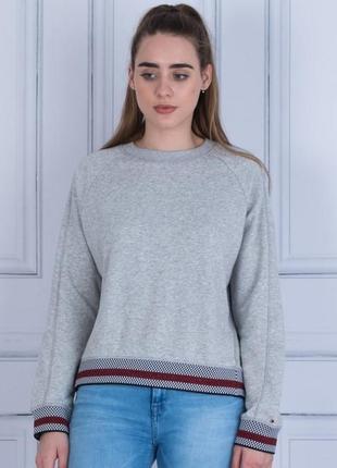 Tommy hilfiger
свитшот bria crew neck с полосатым подолом с