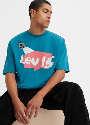 Графическая футболка levi's skate box !2 фото