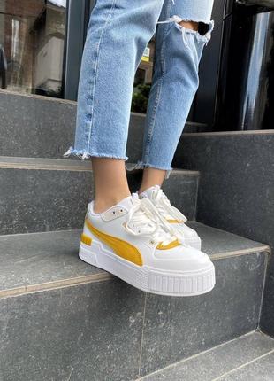Жіночі кросівки puma cali yellow6 фото
