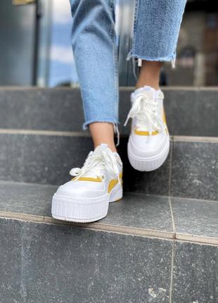 Жіночі кросівки puma cali yellow2 фото