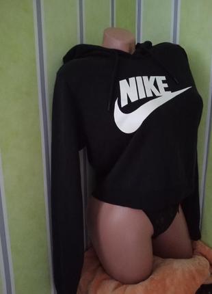 Укорочене утеплене худі nike