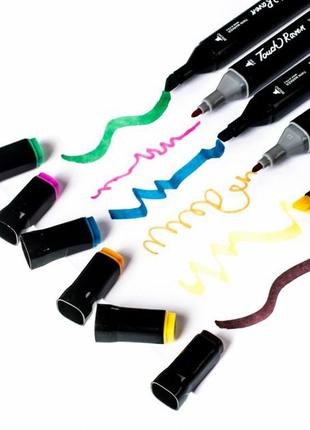 Набір маркерів для малювання touch 168 шт./уп. двосторонні професійні фломастери для художників