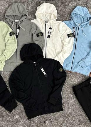 Zip худі stone island