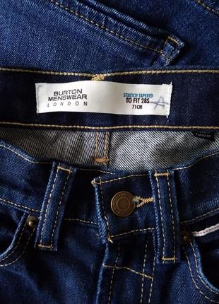 28s 71 см стильні базові сині джинси штани скіні бойфренд burton menswear london5 фото