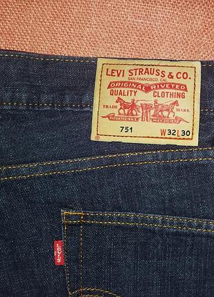 Levi strauss 751 – классные оригинальные джинсы размер размер w32 l30