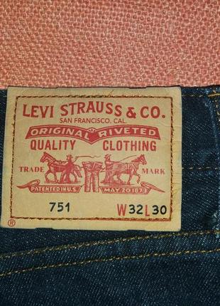 Levi strauss 751 – классные оригинальные джинсы размер размер w32 l302 фото