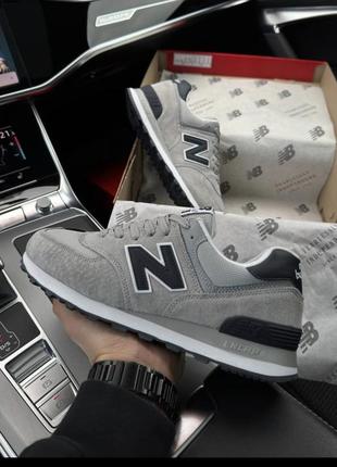 New balance 574 light gray navy 1899 144913578 collab con New Balance