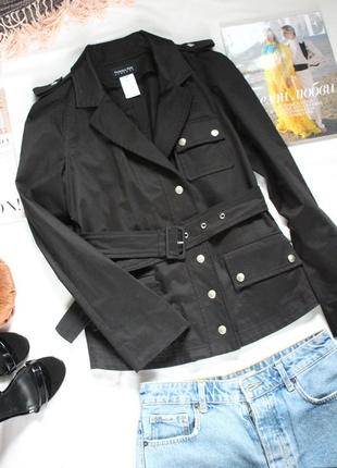 Черный дизайнерский пиджак patrizia pepe люкс размер м 44