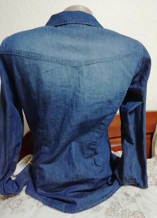 Рубашка джинсовая женская esmara 10 размер4 фото
