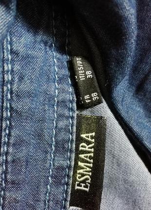 Рубашка джинсовая женская esmara 10 размер5 фото