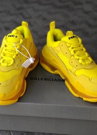 Кроссовки в стиле balenciaga triple s gray red blue
